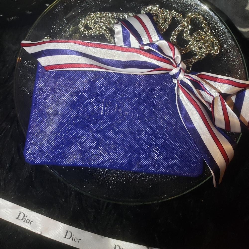 Dior mini crossbody bag blue
